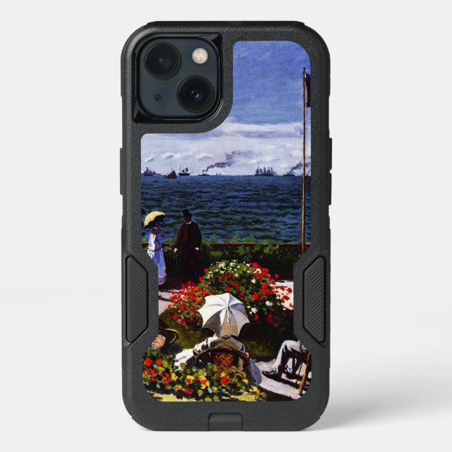 Claude Monet-The Terrace at Sainte-Adresse Otterbox iPhone Case (Back)