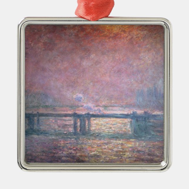 Claude Monet | The Thames at Charing Cross, 1903 Metal Ornament (Front)