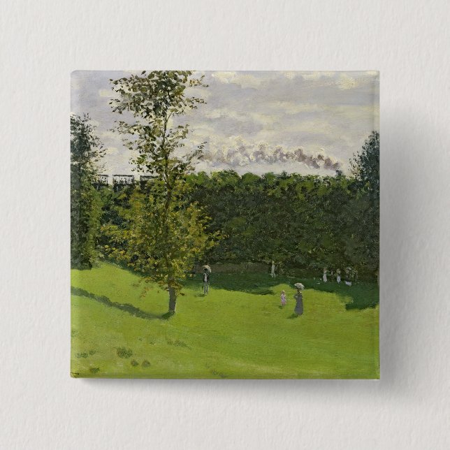 Claude Monet | The Train in the Country, c.1870-71 Button (Front)