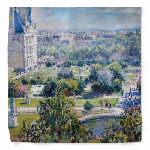 Claude Monet _ The Tuileries Gardens Bandana