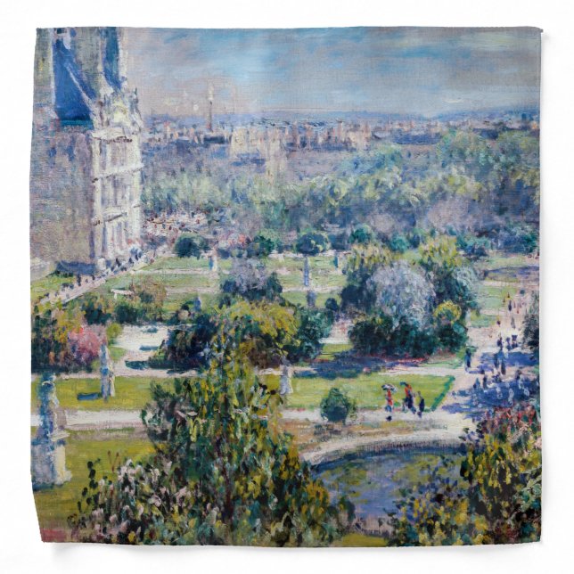 Claude Monet - The Tuileries Gardens Bandana (Front)