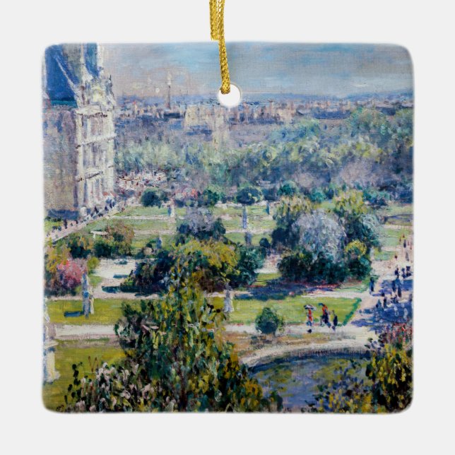 Claude Monet - The Tuileries Gardens Ceramic Ornament (Front)