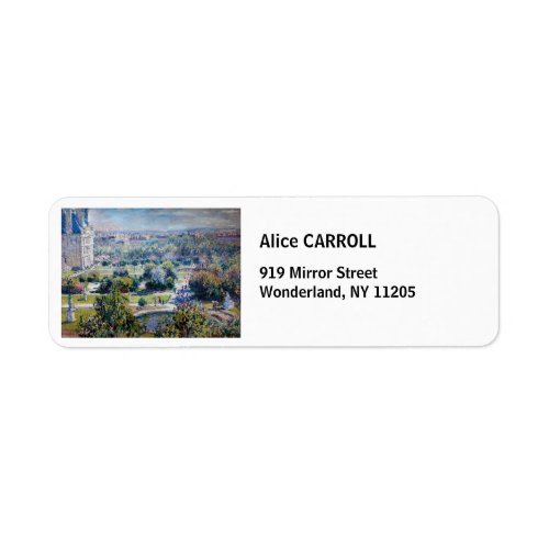 Claude Monet _ The Tuileries Gardens Label