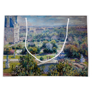 Claude Monet - The Tuileries Gardens Large Gift Bag