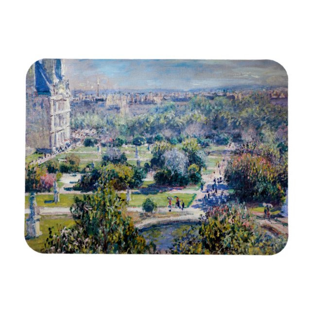 Claude Monet - The Tuileries Gardens Magnet (Horizontal)