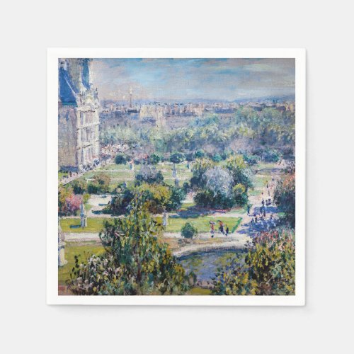 Claude Monet _ The Tuileries Gardens Napkins