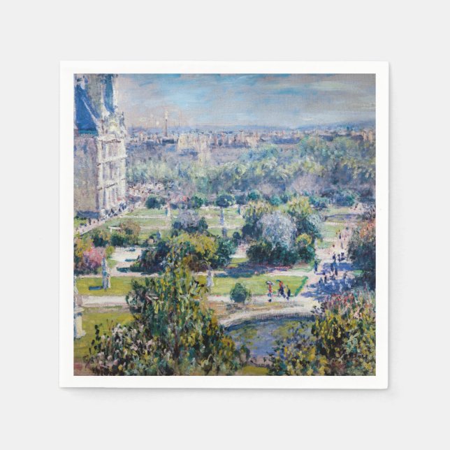 Claude Monet - The Tuileries Gardens Napkins (Front)