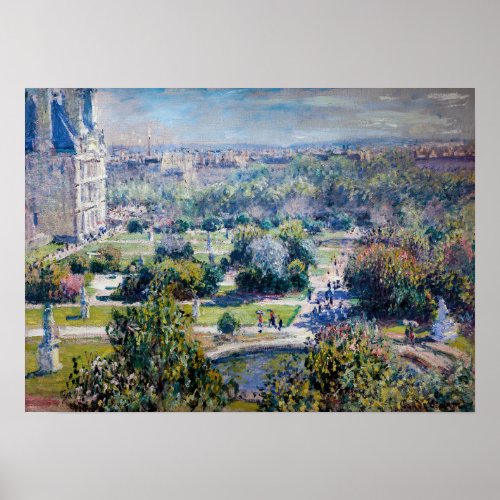 Claude Monet _ The Tuileries Gardens Poster