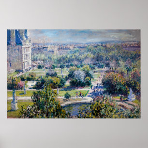 Claude Monet - The Tuileries Gardens Poster