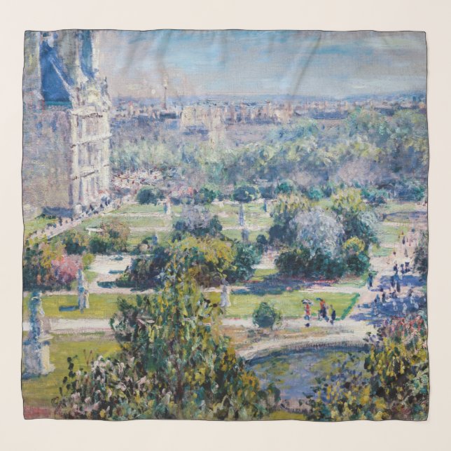 Claude Monet - The Tuileries Gardens Scarf (Front)