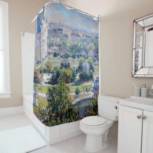 Claude Monet _ The Tuileries Gardens Shower Curtain