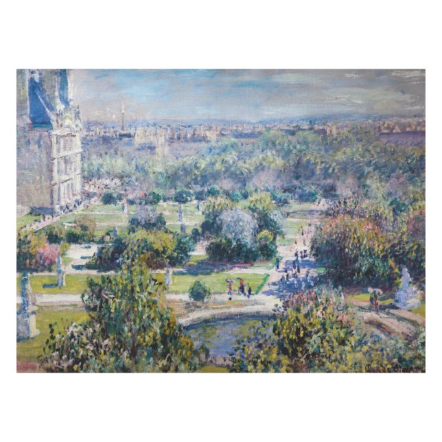 Claude Monet - The Tuileries Gardens Tablecloth (Front (Horizontal))