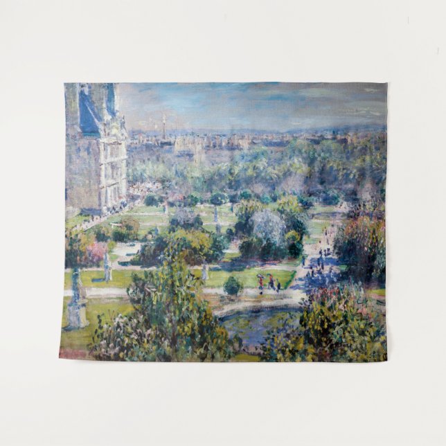 Claude Monet - The Tuileries Gardens Tapestry (Front (Horizontal))