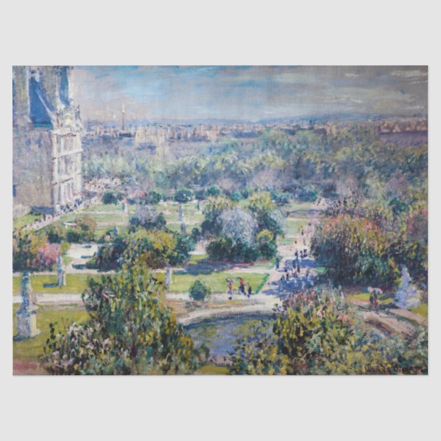 Claude Monet - The Tuileries Gardens Tissue Paper (Front)