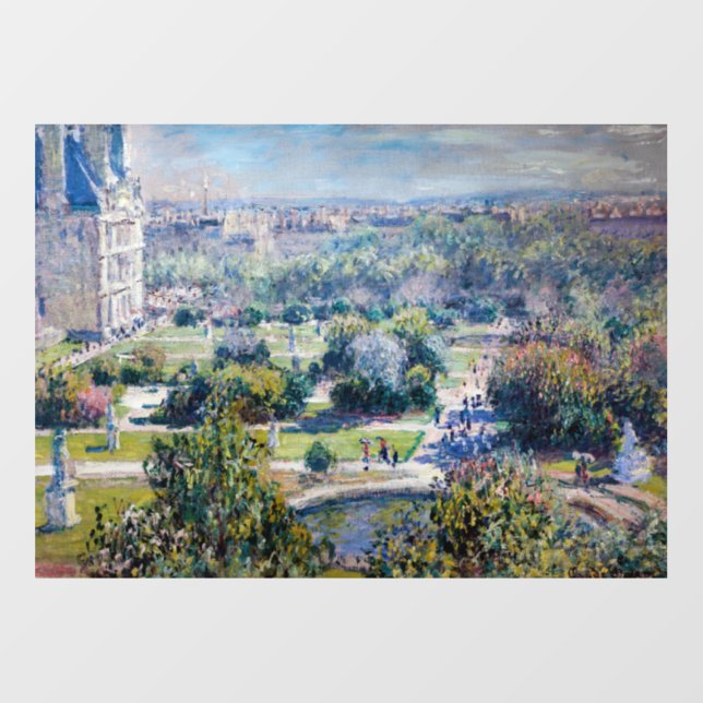 Claude Monet - The Tuileries Gardens Wall Decal (Front)