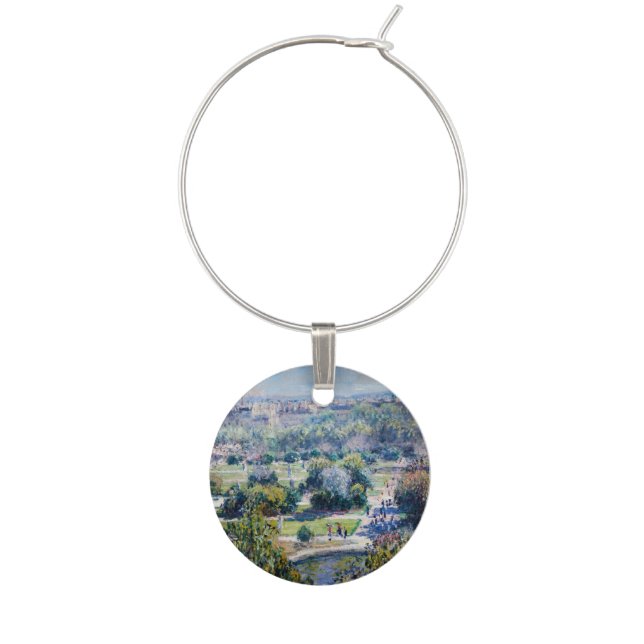 Claude Monet - The Tuileries Gardens Wine Charm (Front)