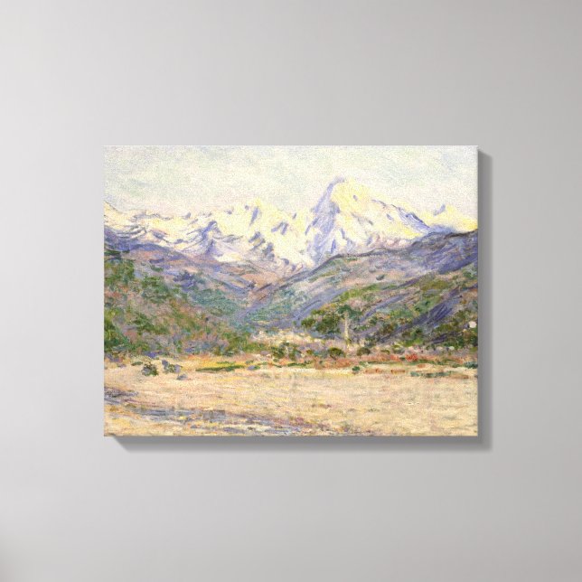 Claude Monet | The Valley of the Nervia Canvas Print (Front)