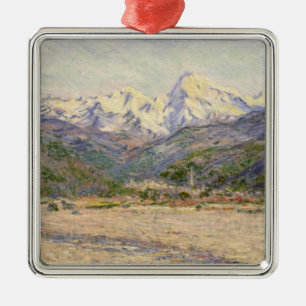 Claude Monet The Valley of the Nervia Metal Ornament