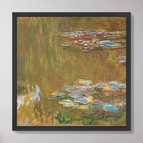 Claude Monet The Water Lily Pond framed wall art