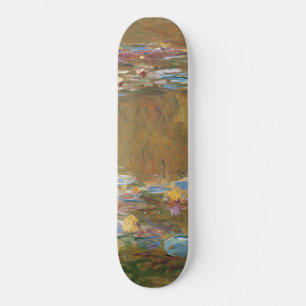 Claude Monet The Water Lily Pond GalleryHD Vintage Skateboard Deck