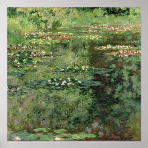 Claude Monet  The Waterlily Pond Poster