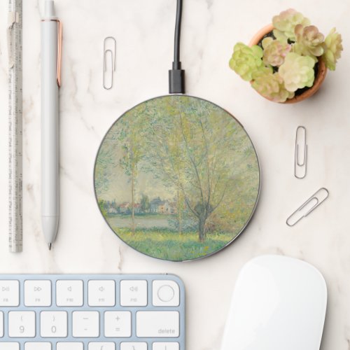Claude Monet The Willows French Art Smartphone Wireless Charger