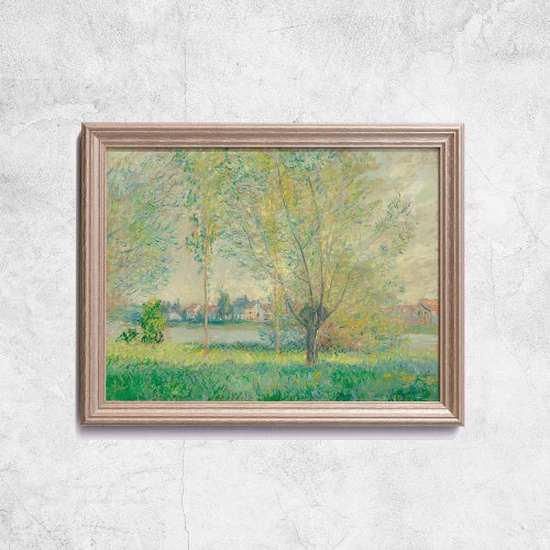 Claude Monet The Willows French Old Art Poster