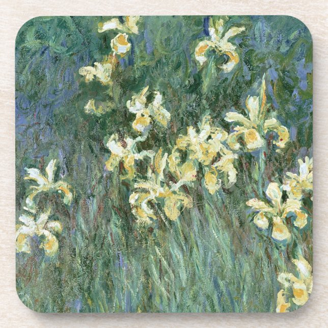 Claude Monet | The Yellow Irises Beverage Coaster (Front)
