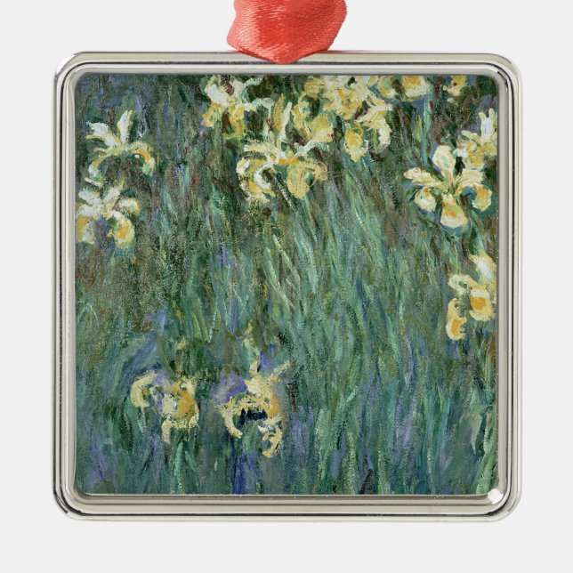 Claude Monet | The Yellow Irises Metal Ornament (Front)