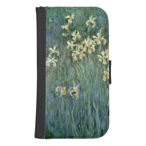 Claude Monet  The Yellow Irises Wallet Phone Case For Samsung Galaxy S4