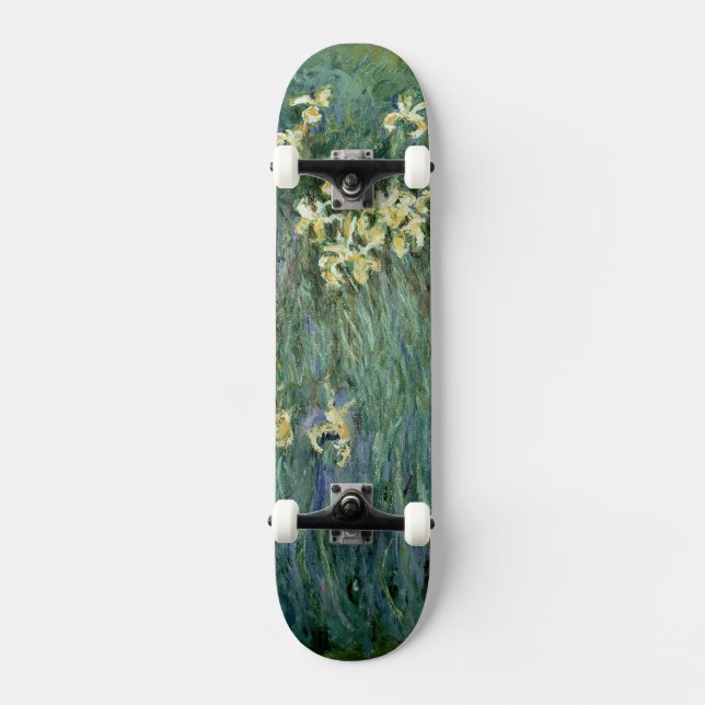 Claude Monet | The Yellow Irises Skateboard Deck (Front)