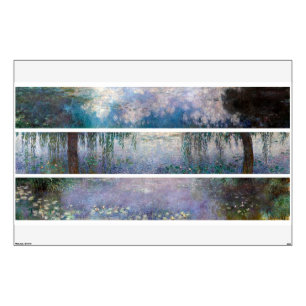Claude Monet Three Paintings at Orangerie Museum Wall Decal