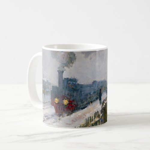 Claude Monet _ Train in the Snow  The Locomotive Coffee Mug