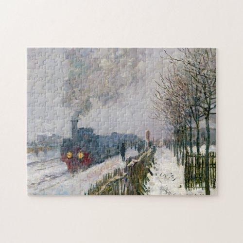 Claude Monet _ Train in the Snow  The Locomotive Jigsaw Puzzle