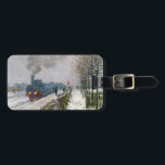 Claude Monet - Train in the Snow / The Locomotive Luggage Tag<br><div class="desc">Train in the Snow / The Locomotive (Le train dans la neige / La locomotive) - Claude Monet,  Oil on Canvas,  1875</div>