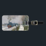 Claude Monet - Train in the Snow / The Locomotive Luggage Tag<br><div class="desc">Train in the Snow / The Locomotive (Le train dans la neige / La locomotive) - Claude Monet,  Oil on Canvas,  1875</div>
