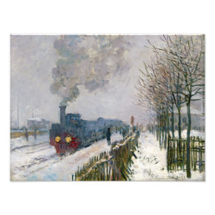 Claude Monet - Train in the Snow / The Locomotive Photo Print
