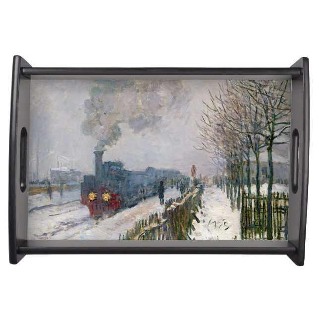 Claude Monet - Train in the Snow / The Locomotive Serving Tray (Front)