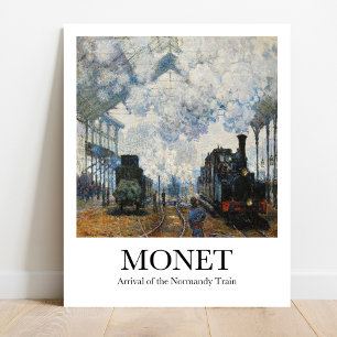 Claude Monet Train Station Poster