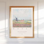 Claude Monet Tulip Fields Hague 1886 Poster<br><div class="desc">This vintage art print features Tulip Fields by Claude Monet, a radiant impressionist landscape full of light and color. Digitally restored for vivid tones and painterly detail, this high-resolution (300 DPI) reproduction brings a museum-quality look to your walls. Ideal for floral decor, serene interiors, or as a gift for fans...</div>