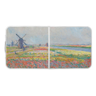 Claude Monet - Tulip Fields near The Hague Beer Pong Table