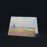 Claude Monet - Tulip Fields near The Hague Card<br><div class="desc">Tulip Fields near The Hague (Champs de tulipes pres de La Hague) - Claude Monet,  Oil on Canvas,  1886</div>