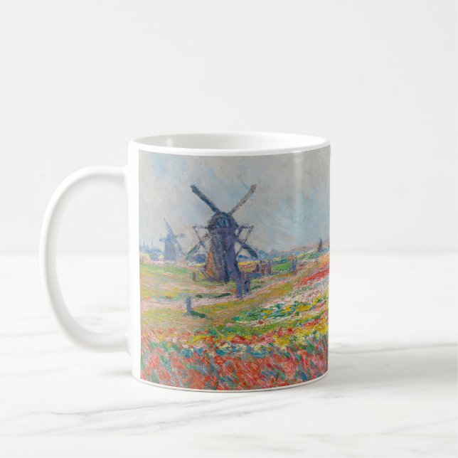 Claude Monet - Tulip Fields near The Hague Coffee Mug (Left)