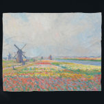 Claude Monet - Tulip Fields near The Hague Fleece Blanket<br><div class="desc">Tulip Fields near The Hague (Champs de tulipes pres de La Hague) - Claude Monet,  Oil on Canvas,  1886</div>