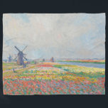 Claude Monet - Tulip Fields near The Hague Fleece Blanket<br><div class="desc">Tulip Fields near The Hague (Champs de tulipes pres de La Hague) - Claude Monet,  Oil on Canvas,  1886</div>