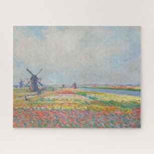 Claude Monet - Tulip Fields near The Hague Jigsaw Puzzle
