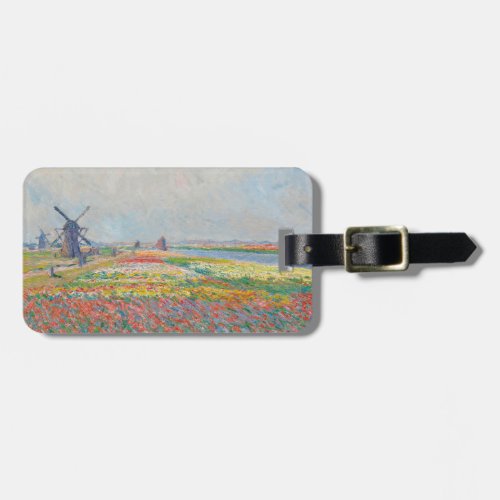 Claude Monet _ Tulip Fields near The Hague Luggage Tag