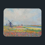 Claude Monet - Tulip Fields near The Hague Magnet<br><div class="desc">Tulip Fields near The Hague (Champs de tulipes pres de La Hague) - Claude Monet,  Oil on Canvas,  1886</div>