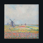 Claude Monet - Tulip Fields near The Hague Magnet<br><div class="desc">Tulip Fields near The Hague (Champs de tulipes pres de La Hague) - Claude Monet,  Oil on Canvas,  1886</div>