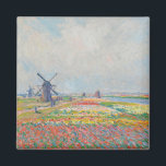 Claude Monet - Tulip Fields near The Hague Magnet<br><div class="desc">Tulip Fields near The Hague (Champs de tulipes pres de La Hague) - Claude Monet,  Oil on Canvas,  1886</div>